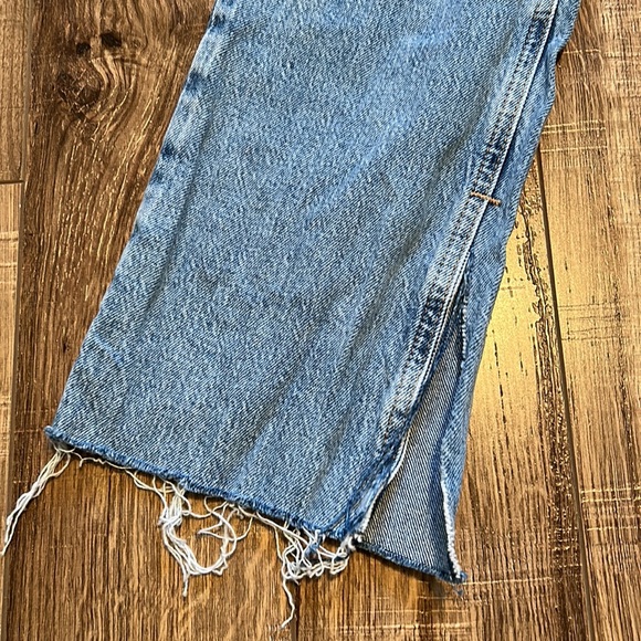 Zara 1975 High Rise Slim Flare Jeans with Slit - Picture 7 of 12